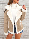 Manteau d'hiver pour femme en agneau