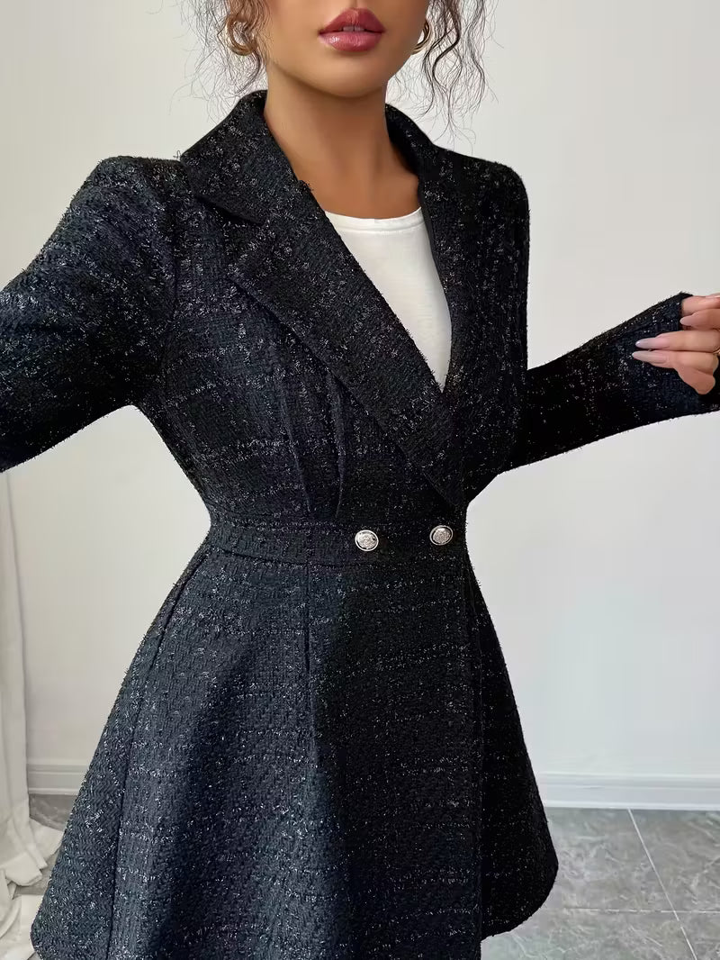Blazer élégant pour femme, de couleur unie