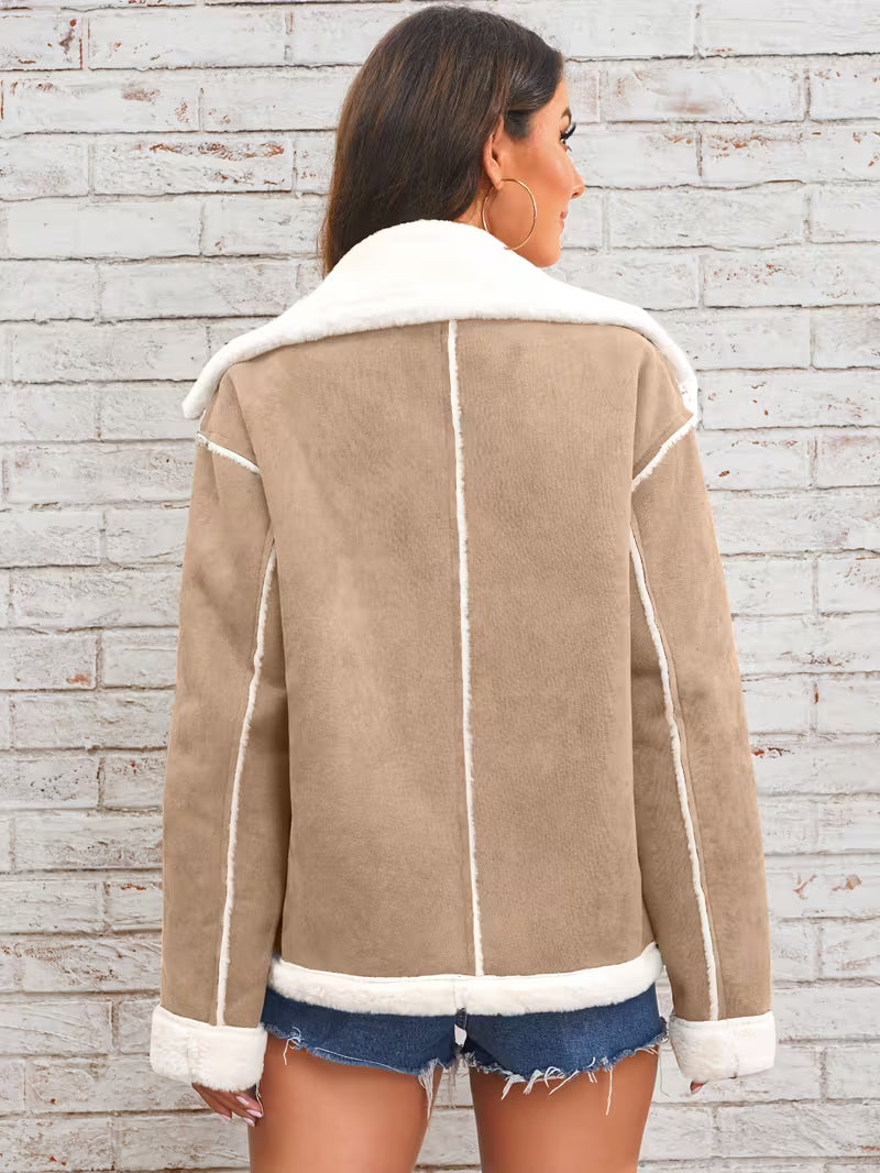 Manteau d'hiver pour femme en agneau